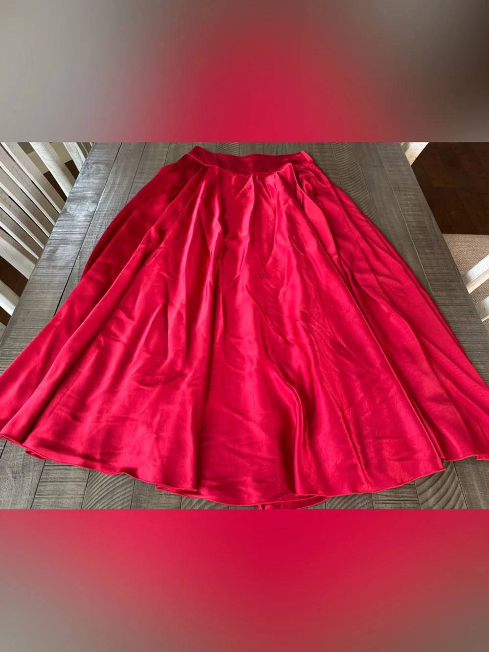 Free People Chilco Salsa Maxi Skirt with High Side Slit Women’s Size 4